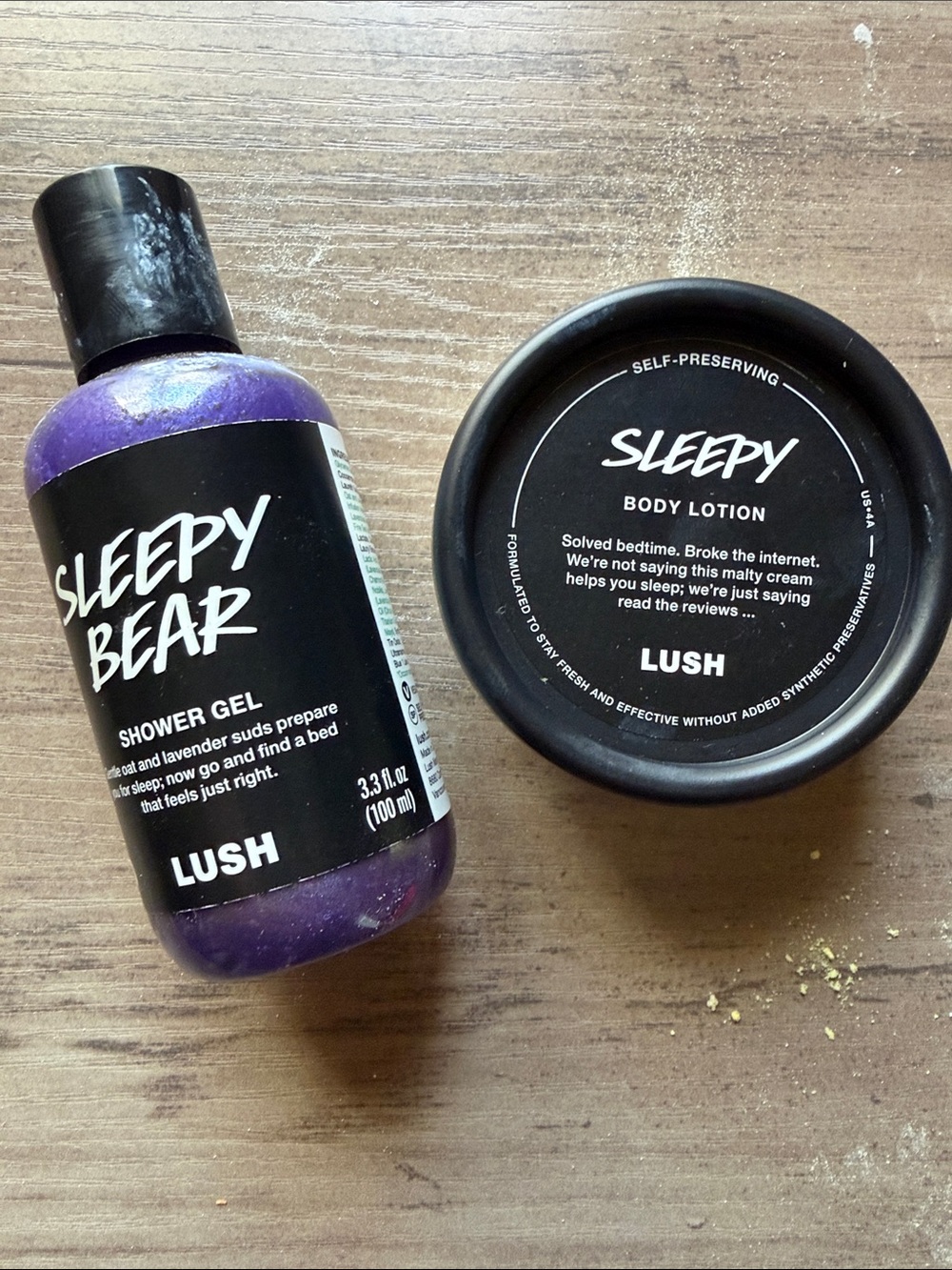 New LUSH Sleepy Bear Shower Gel & Body Lotion